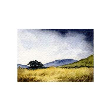 Lonely Moor - watercolour