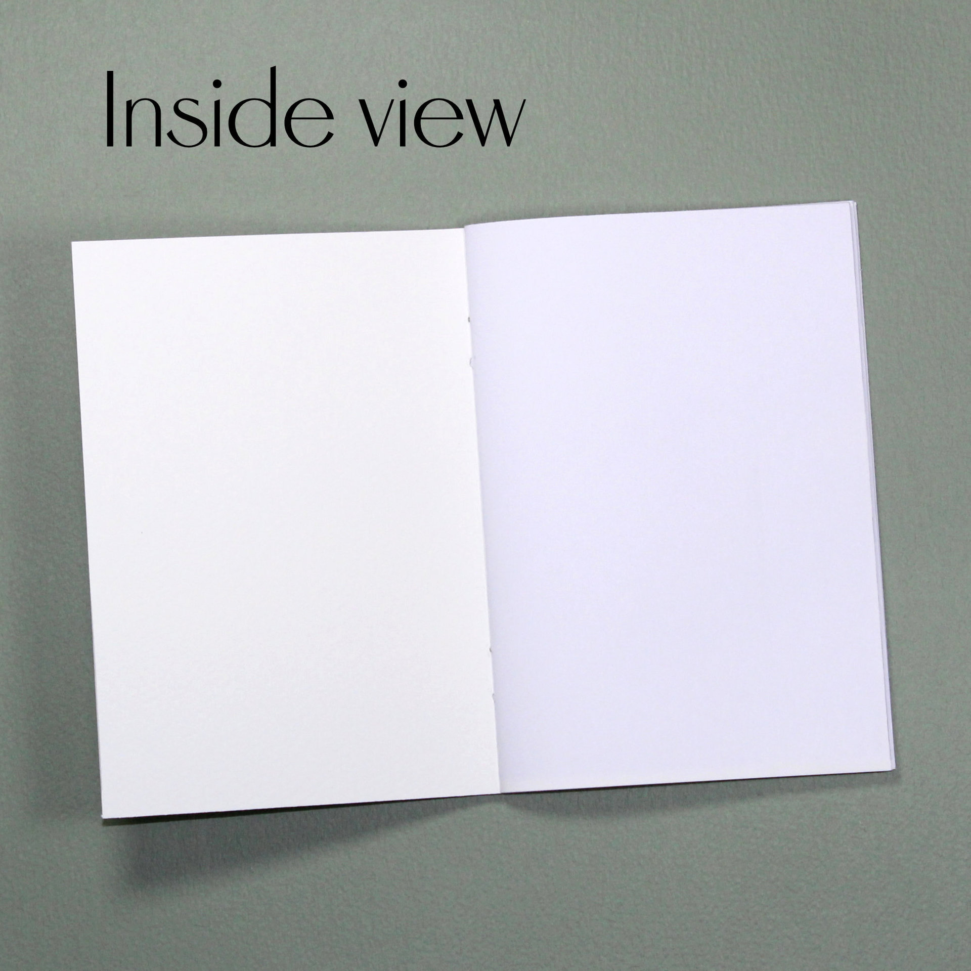 Moth note pad inside to show blank paper